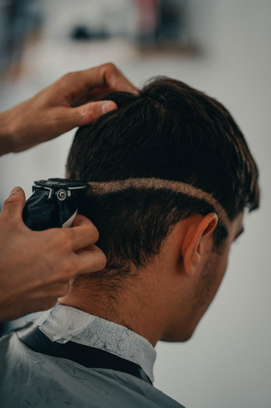 Degradado con máquina en CQ Barber Shop